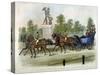 Queen Victoria and Prince Albert Taking Air in Hyde Park, London, C1840-James Pollard-Stretched Canvas