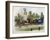 Queen Victoria and Prince Albert Taking Air in Hyde Park, London, C1840-James Pollard-Framed Giclee Print