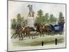 Queen Victoria and Prince Albert Taking Air in Hyde Park, London, C1840-James Pollard-Mounted Giclee Print
