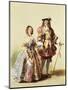 Queen Victoria and Prince Albert Wearing Clothes of the Restoration for their Ball in 1851-null-Mounted Giclee Print