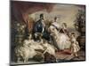 Queen Victoria and Prince Albert with Five of the Their Children, 1846-Franz Xaver Winterhalter-Mounted Giclee Print
