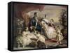 Queen Victoria and Prince Albert with Five of the Their Children, 1846-Franz Xaver Winterhalter-Framed Stretched Canvas