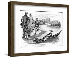 Queen Victoria and Prince Albert with their Six Eldest Children, C1850-null-Framed Giclee Print