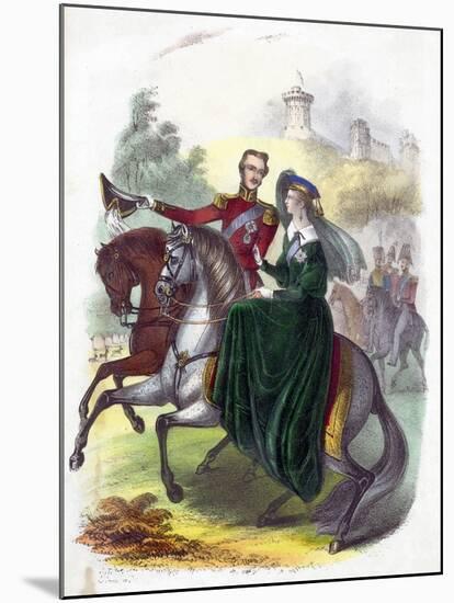 Queen Victoria and Prince Albert-null-Mounted Giclee Print