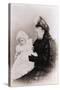 Queen Victoria and Prince Alexander Albert as Baby-null-Stretched Canvas
