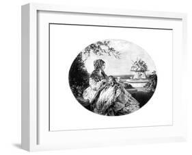 Queen Victoria and Prince Arthur, 1850-Franz Xaver Winterhalter-Framed Giclee Print