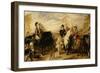 Queen Victoria and the Duke of Wellington Reviewing the Life Guards, 1839-Edwin Henry Landseer-Framed Giclee Print