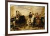 Queen Victoria and the Duke of Wellington Reviewing the Life Guards, 1839-Edwin Henry Landseer-Framed Premium Giclee Print