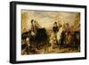 Queen Victoria and the Duke of Wellington Reviewing the Life Guards, 1839-Edwin Henry Landseer-Framed Giclee Print