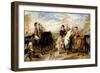 Queen Victoria and the Duke of Wellington reviewing the Life Guards, 1839-Edwin Landseer-Framed Giclee Print