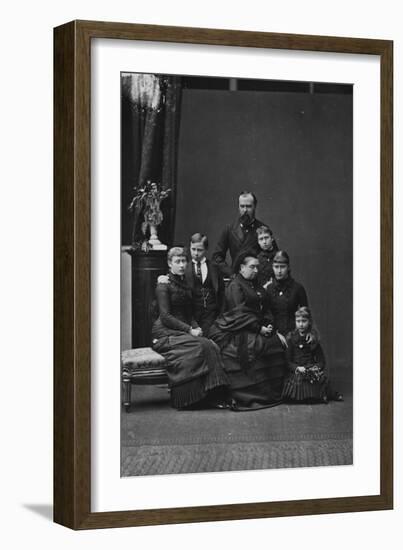 Queen Victoria and the Family of Princess Alice-null-Framed Photographic Print