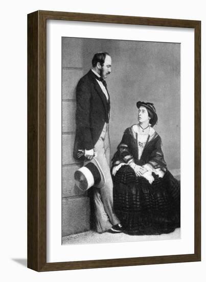 Queen Victoria and the Prince Consort, 1860-null-Framed Giclee Print