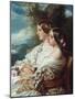 Queen Victoria and Victoire, Duchess de Nemours-Franz Xaver Winterhalter-Mounted Giclee Print