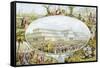 Queen Victoria Arriving to Open the Great Exhibition at the Crystal Palace, London, 1851-Le Blond-Framed Stretched Canvas