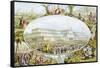 Queen Victoria Arriving to Open the Great Exhibition at the Crystal Palace, London, 1851-Le Blond-Framed Stretched Canvas