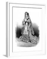 Queen Victoria as Bride-C Wilson-Framed Giclee Print