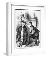 Queen Victoria as Empress of India-John Tenniel-Framed Art Print