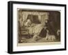 Queen Victoria at a Cottage Bedside at Osborne-null-Framed Giclee Print