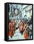 Queen Victoria at Easter Procession of Red Penitents France 1898-Chris Hellier-Framed Stretched Canvas