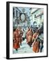 Queen Victoria at Easter Procession of Red Penitents France 1898-Chris Hellier-Framed Photographic Print