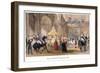 Queen Victoria at Temple Bar, London, 1837-Henry Warren-Framed Giclee Print