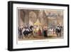 Queen Victoria at Temple Bar, London, 1837-Henry Warren-Framed Giclee Print