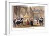 Queen Victoria at Temple Bar, London, 1837-Henry Warren-Framed Giclee Print
