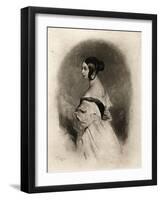 Queen Victoria at the Age of Twenty, 19th Century-Cockerell-Framed Giclee Print