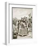 Queen Victoria at the First Presentation Fo the Victoria Cross-English School-Framed Giclee Print