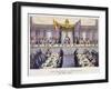 Queen Victoria at the Guildhall Banquet, London, 1837-W Lake-Framed Giclee Print