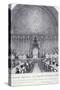Queen Victoria at the Guildhall Banquet, London, 1837-null-Stretched Canvas