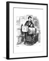 Queen Victoria at the Railway Ticket Office-null-Framed Giclee Print