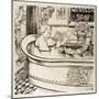 Queen Victoria Cartoon: in Her Bath with John Brown in Attendance-Georges Tiret-Bognet-Mounted Art Print