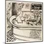 Queen Victoria Cartoon: in Her Bath with John Brown in Attendance-Georges Tiret-Bognet-Mounted Art Print