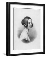 Queen Victoria Circa 1840-W.c Ross-Framed Art Print