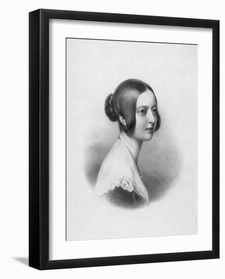 Queen Victoria Circa 1840-W.c Ross-Framed Art Print