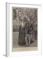 Queen Victoria Entering the Chapel, Escorted by the Duke of Coburg-null-Framed Giclee Print