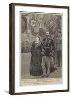 Queen Victoria Entering the Chapel, Escorted by the Duke of Coburg-null-Framed Giclee Print