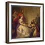 Queen Victoria Giving the Bible to an African Chief, 1861-Thomas Jones Barker-Framed Giclee Print