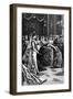 Queen Victoria Greets Guests in a Drawing-Room in Buckingham Palace, Late 19th Century-Everard Hopkins-Framed Giclee Print