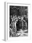 Queen Victoria Greets Guests in a Drawing-Room in Buckingham Palace, Late 19th Century-Everard Hopkins-Framed Giclee Print