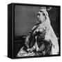 Queen Victoria in Ceremonial Robes at Her Golden Jubilee, 1887-null-Framed Stretched Canvas
