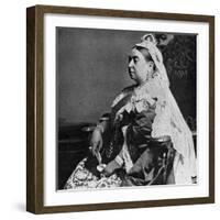 Queen Victoria in Ceremonial Robes at Her Golden Jubilee, 1887-null-Framed Giclee Print