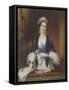 Queen Victoria in the Royal Box at the Drury Lane Theatre in November 1837-Sophie Liénard-Framed Stretched Canvas