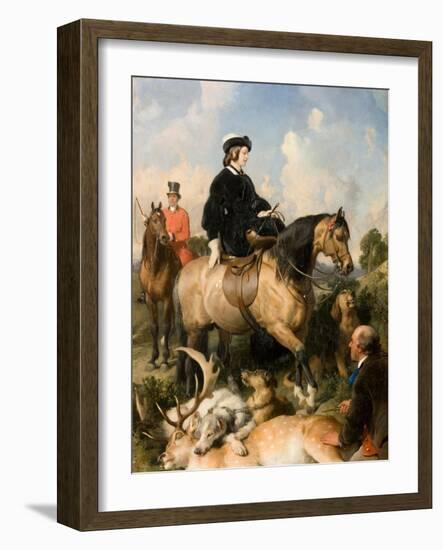 Queen Victoria in Windsor Home Park, 1865-Edwin Henry Landseer-Framed Giclee Print