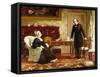 Queen Victoria Interviewing Disraeli at Osborne House-Theodore Blake Wirgman-Framed Stretched Canvas
