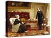 Queen Victoria Interviewing Disraeli at Osborne House-Theodore Blake Wirgman-Stretched Canvas