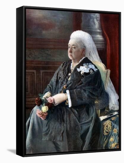 Queen Victoria, Late 19th Century-Hughes & Mullins-Framed Stretched Canvas