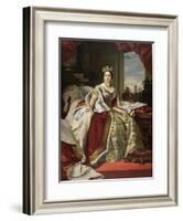 Queen Victoria of England in Her Coronation Robes-Franz Xaver Winterhalter-Framed Giclee Print