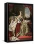 Queen Victoria of England in Her Coronation Robes-Franz Xaver Winterhalter-Framed Stretched Canvas